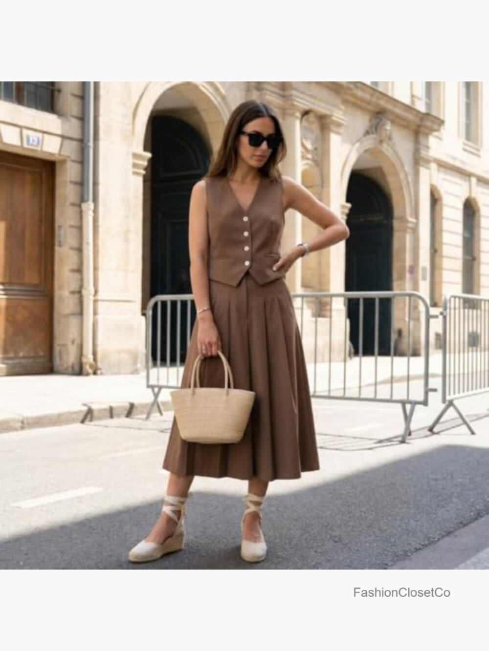 Platform Espadrille Wedge Sandals with Lace Up Ankle Wrap - Picture 7 of 7